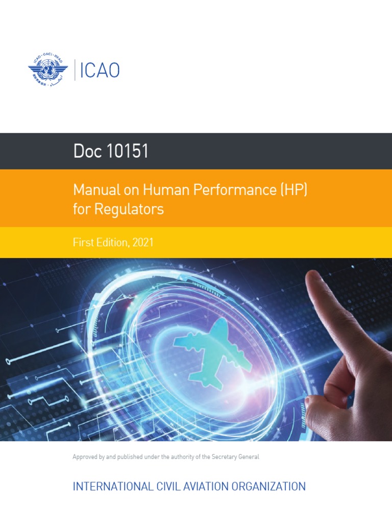 Icao 10151 Human Performance Manual Jun 2021 | PDF | Human Factors And ...