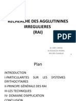Recherche Des Agglutinines Irregulieres (RAI) : DR Diby Carine DR Kouacou Morel Des Bio-Clinique