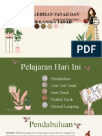 Pengertian Tanah Dan Mekanika Tanah: Dewa Ayu Devitha Dewi / 2005511101