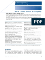 Labour Patterns in Chinese Women in Chongqing: General Obstetrics