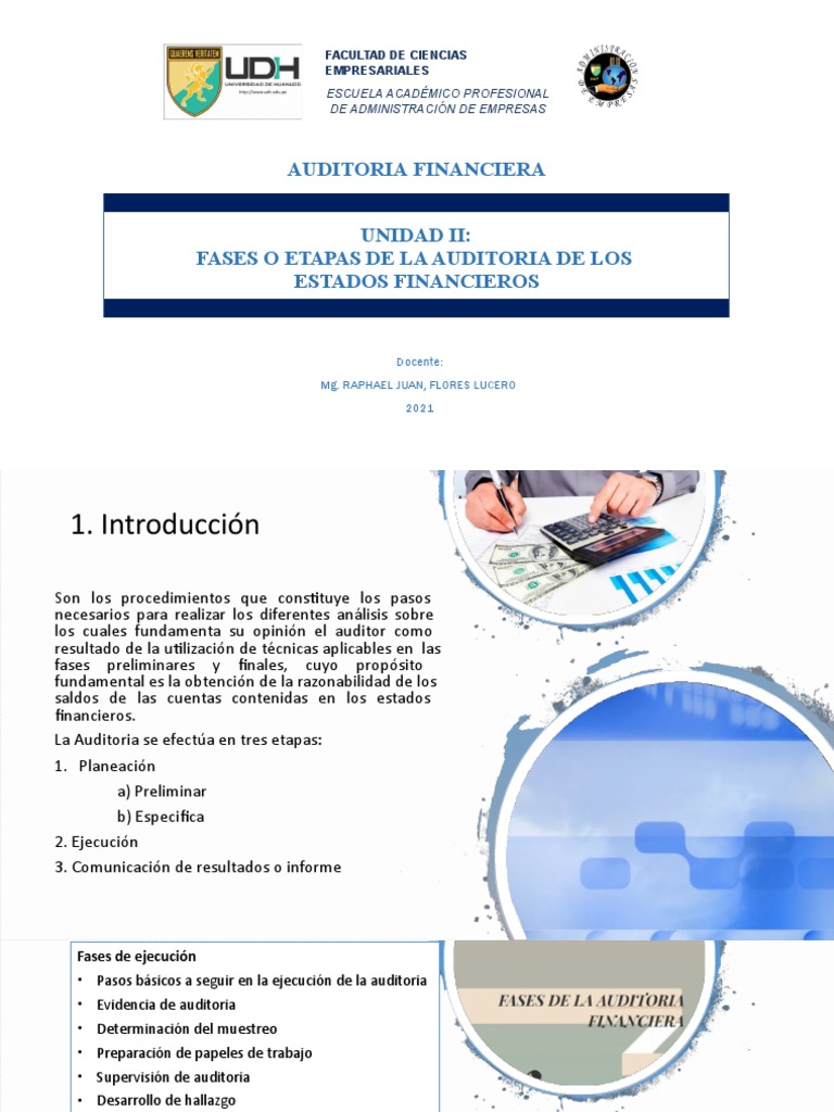 Fases de la Auditoría Financiera | PDF | Auditoría | Planificación