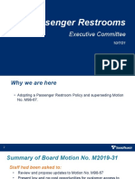 Presentation - Passenger Restroom Policy