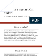 Elastični I Neelastični Sudari