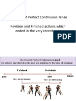 Present Perfect Continous - Revision & Recently Finished Actions