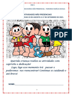 Atividades escolares para crianças sobre letras e números