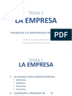 Tema 1 - La Empresa