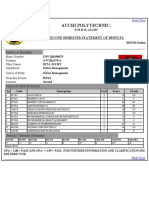 Auchi Polytechnic,: Second Semester Statement of Results