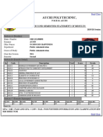 Auchi Polytechnic,: Second Semester Statement of Results