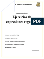 Rojas Vallejo - Ejercicios Expresiones Regulares