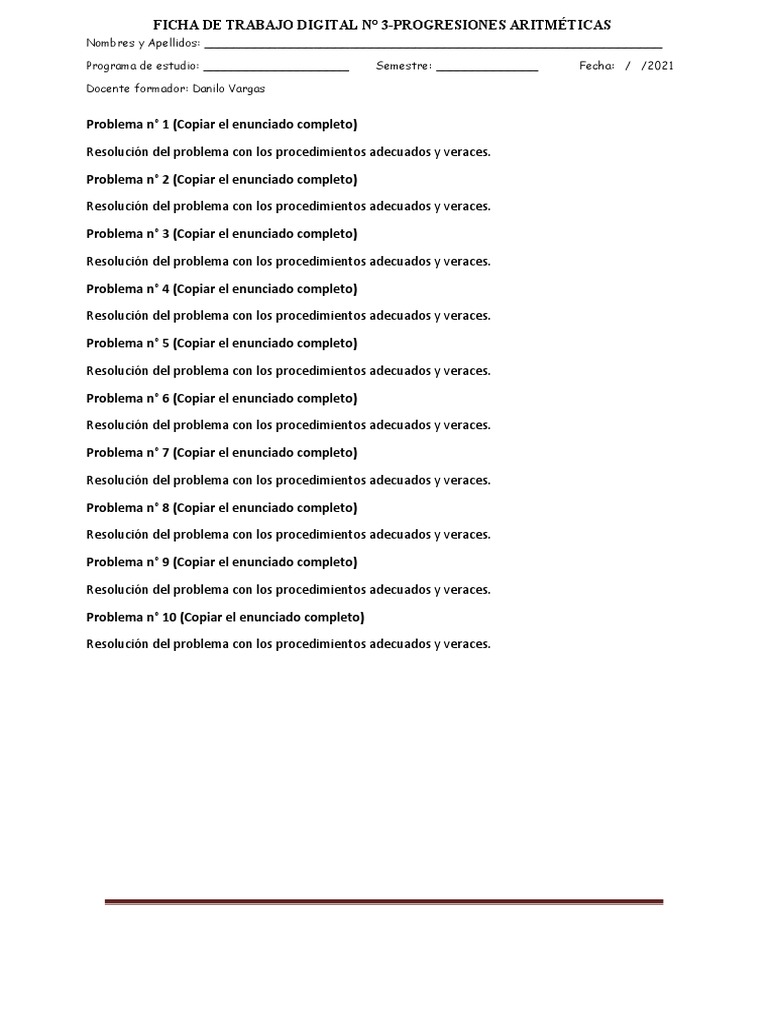 Ficha de Trabajo Digital 3 - P.A - RPM II | PDF | Crecimiento personal ...