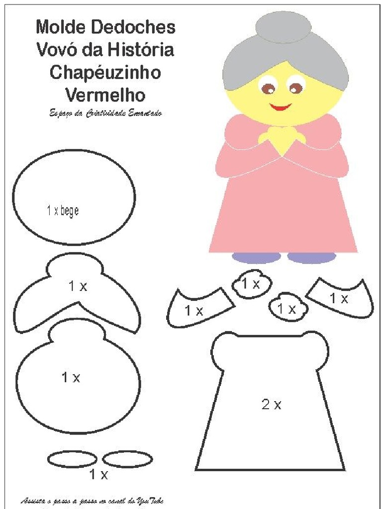 Dedoche Vovo Da Chapeuzinho Vermelho | PDF
