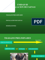 5 EDIFICACION I Instalación de Faenas