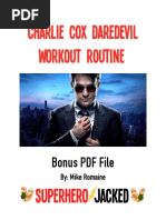 Charlie Cox Daredevil Workout Routine: Bonus PDF