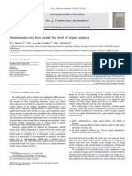 A Minimum Cost Flow Model for Level of Repair Analysis