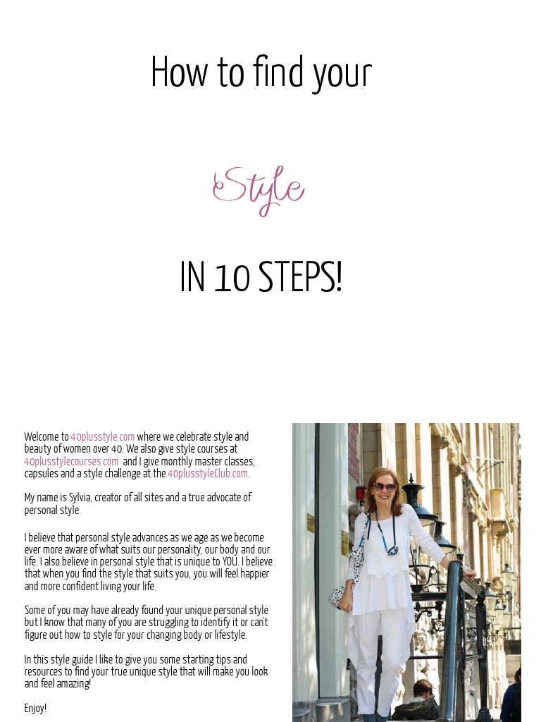 Discover Your Unique Style in 10 Steps | PDF | Clothing | Fashion