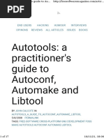 Autotools A Practitioner's Guide To Autoconf, Automake and Libtool