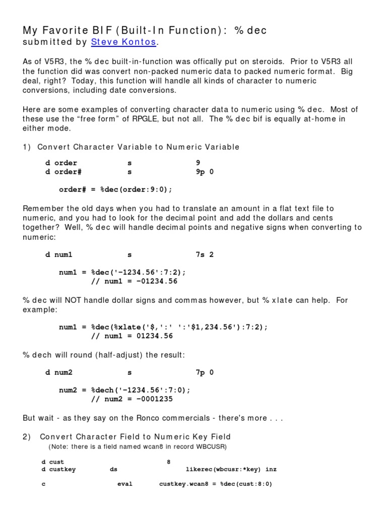 TIP17 - My Favorite BIF | PDF | Notation | Computer Science