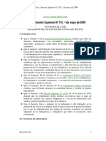 Bolivia: Decreto Supremo #110, 1 de Mayo de 2009: Lexivox, Portal Jurídico Libre