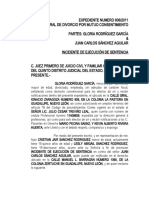 Incidente de Ejecucion de Sentencia - Gloria (Recuperado Automáticamente)