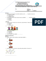Soal Uts Kls 1 Tema 1 (Pkn & Bhs Indonesia)