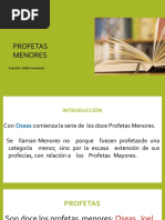Resumen de los 12 profetas menores | PDF | Doce profetas menores | Profeta