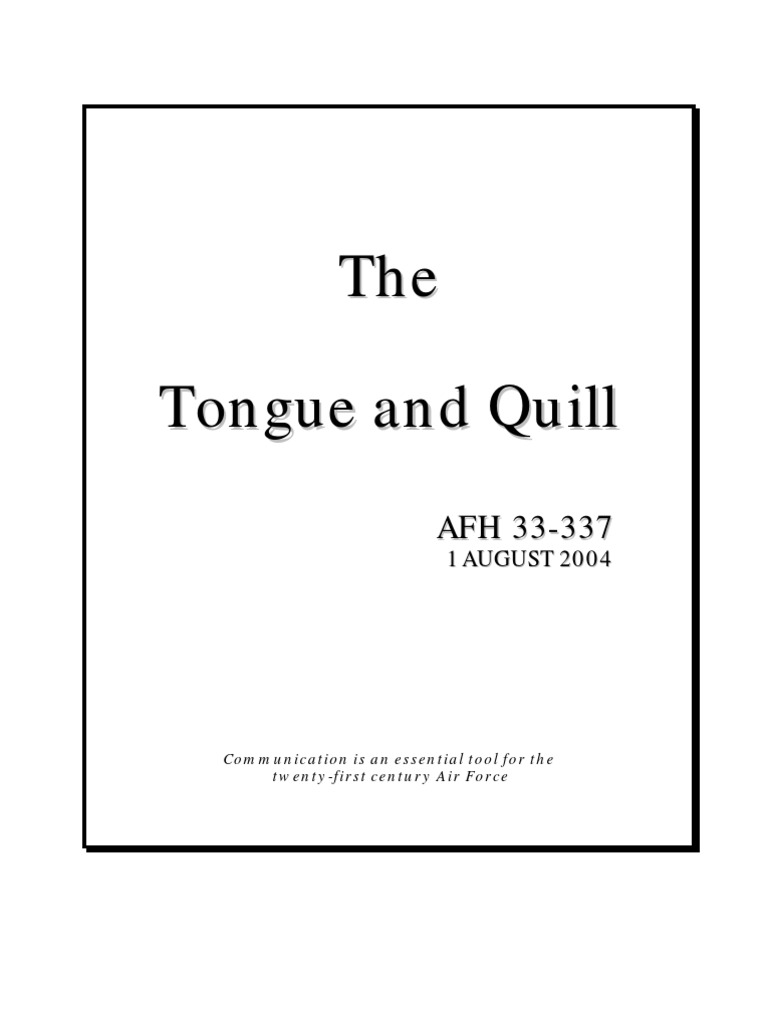 Afh33 337 Tongue and Quill PDF Audience Persuasion