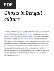 Ghosts in Bengali Culture - Wikipedia