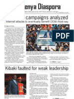 Negative Campaigns Analyzed: Kibaki Faulted For Weak Leadership