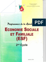 Programme ESF Second Cycle