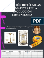 Aplicación de técnicas matemáticas en la producción comunitaria