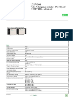 Product Data Sheet: Tesys F Changeover Contactor - 4P (4 No) Ac-1 440 V 250 A - Without Coil