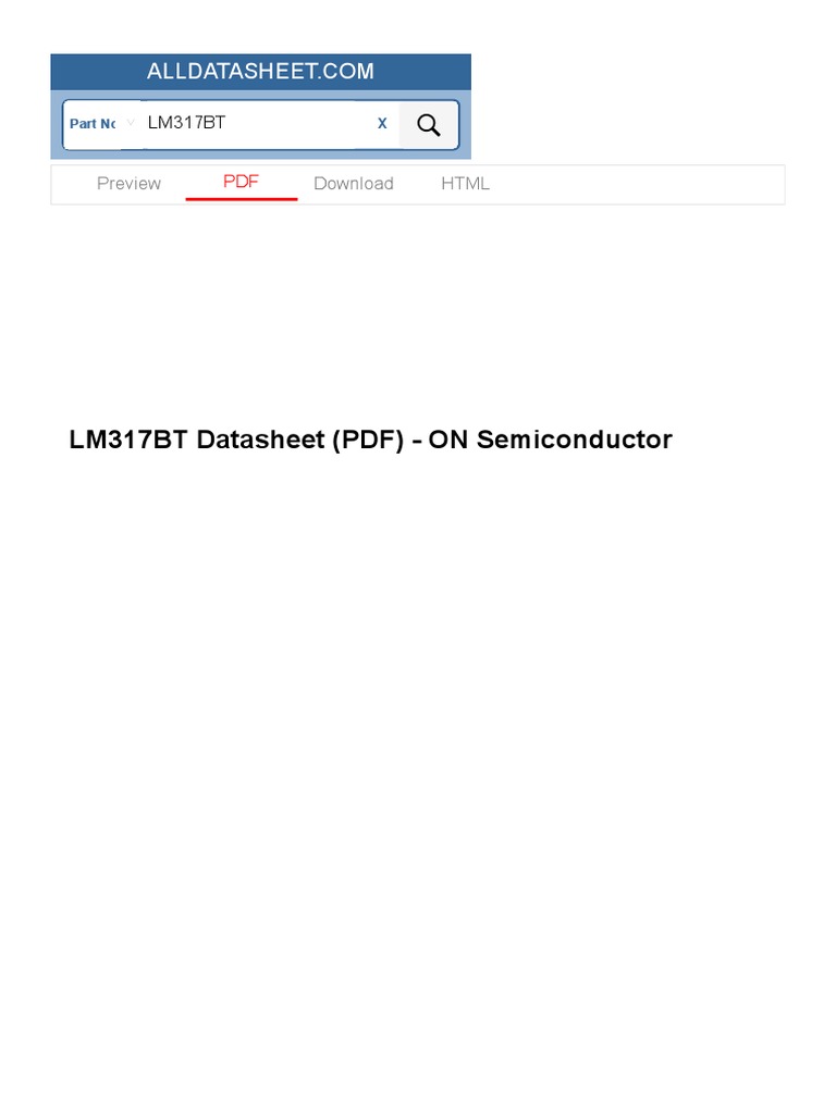 LM317BT PDF, LM317BT Description, LM317BT Datasheets, LM317BT View ...
