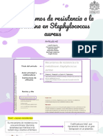 Articulo #2: Mecanismos de Resistencia A La Meticilina en Staphylococcus Aureus