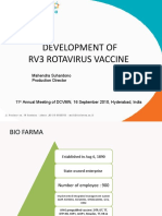 Development of Rv3 Rotavirus Vaccine: Mahendra Suhardono Production Director