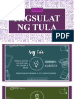 Pagsulat NG Tula