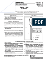 Operator'S Manual 72633-D: 35 LB Drum