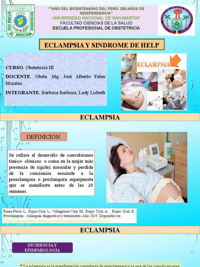 Eclampsia y Sindrome de Hellp PDF Especialidades Medicas