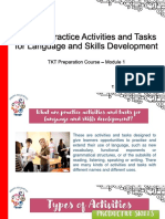 Unit 17. Practice Activities and Tasks For Language and Skills Development - Presentation