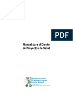 Manual Diseño Proyectos de Salud OPS