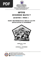 Sptve: Business Math 7