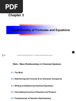 C Stoichiometry of Formulas and Equations