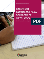 Sondagem de Matemática - Ciclos de Alfabetização e Interdisciplinar