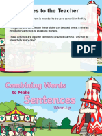  Year 1 Making Sentences Warmup Powerpoint 
