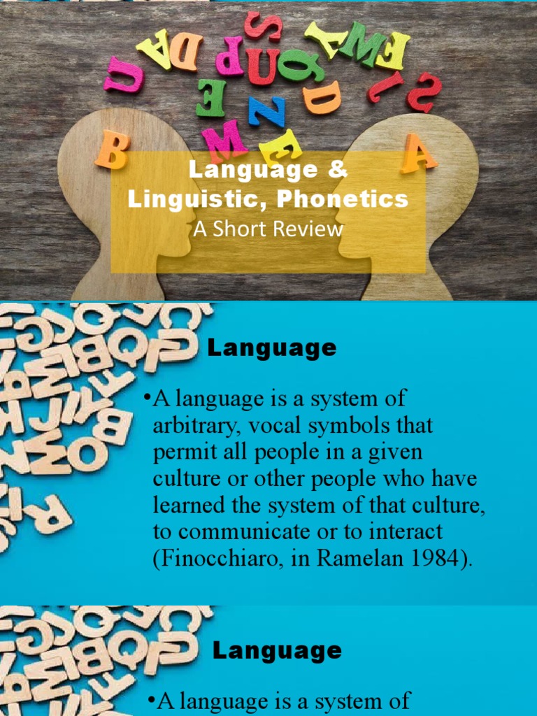 Overview of Language and Phonetics | PDF | Phonetics | Speech