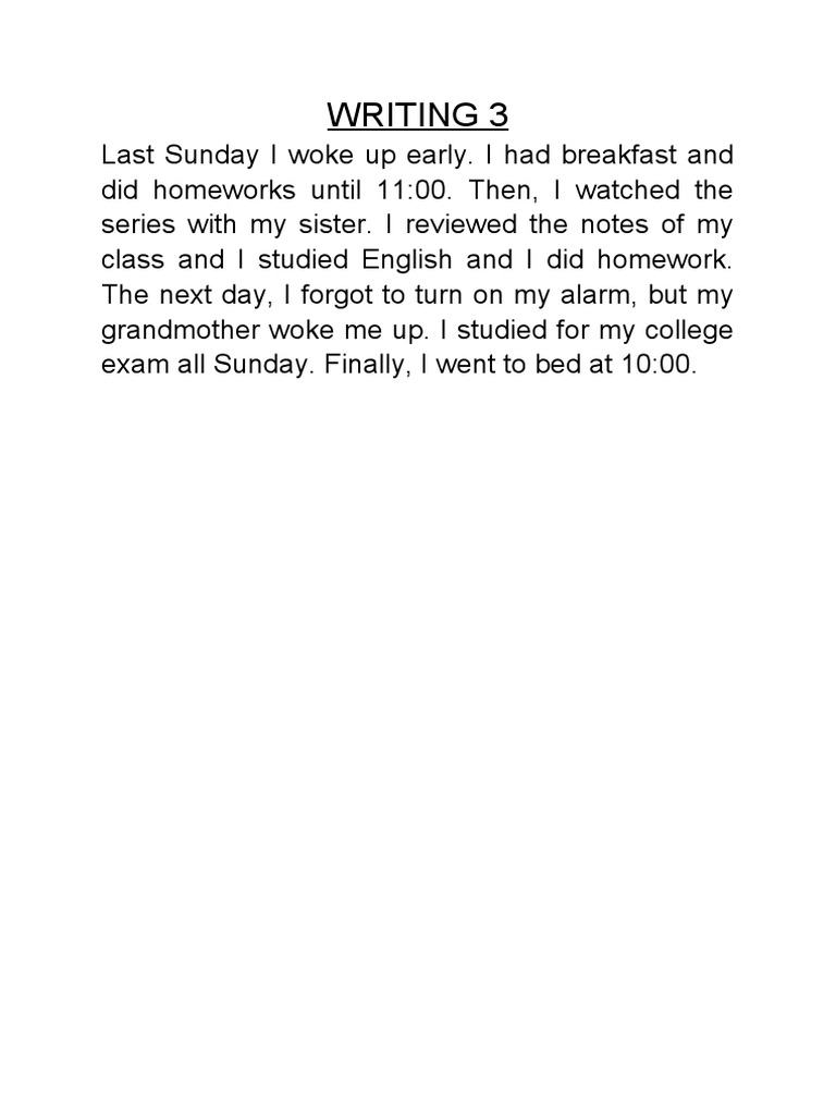 Writing 3 | PDF