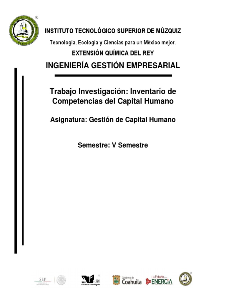Investigacion - Inventario de Competencias Del Capital Humano | PDF