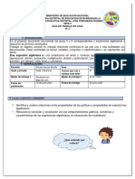 Expresiones algebraicas y reducción de términos