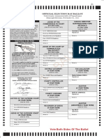 Sample Ballot Newberry Township District 2 - November 2, 2021 General Election