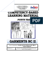 Y4 Module 1 Draft and Cut Pattern For Mens Casual Apparel