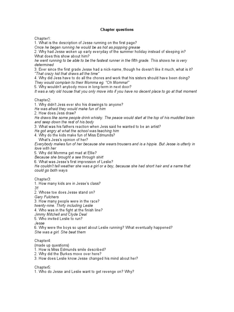 Bridge to terabithia introduction activities image